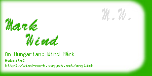 mark wind business card